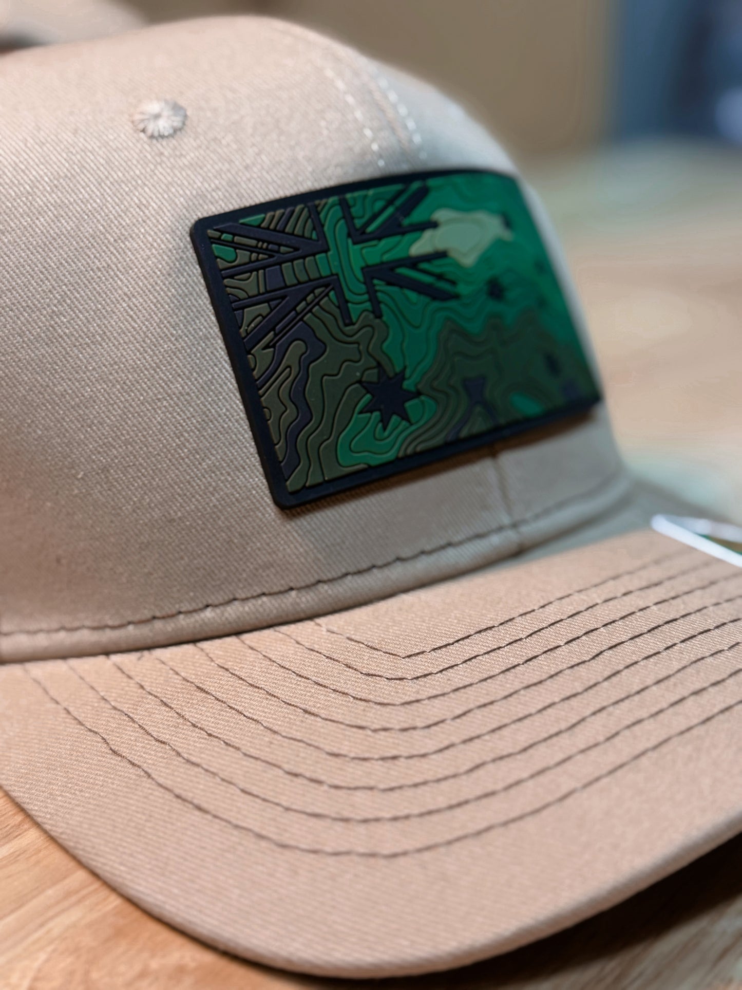 Tan on Brown Trucker Hat - ANF Rugged Terrain