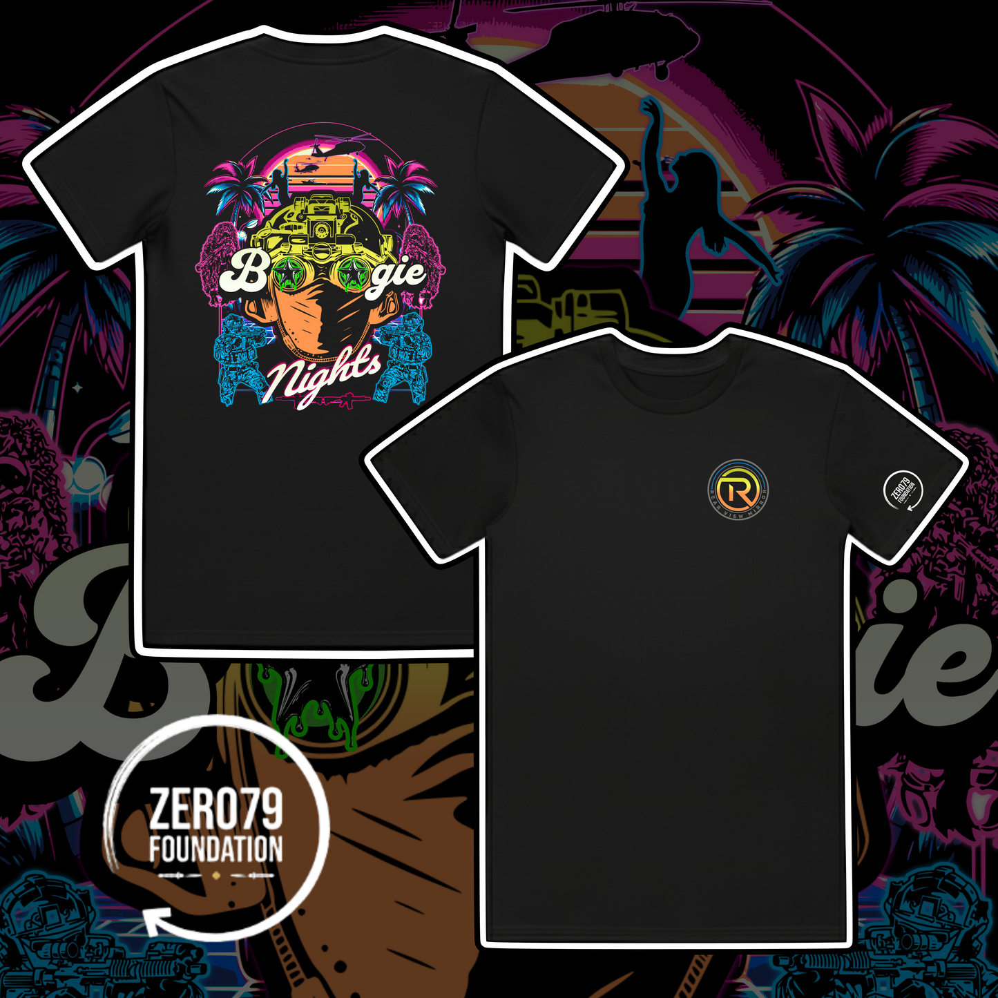 Boogie Nights Original - Staple Tee - Rear View Mirror Apparel -Zero79