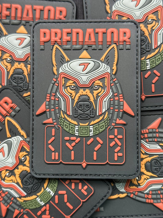 PREDATOR - Belgian Malinois - PVC Patch - Rear View Mirror Apparel