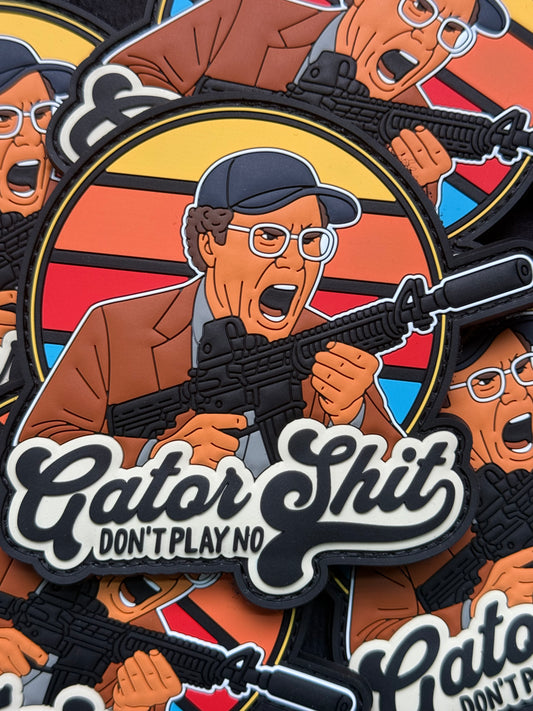 Gator Don’t Play No Sh*t PVC Patch - Rear View Mirror Apparel