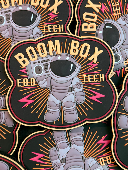Boom Box - PVC Patch - Rear View Mirror Apparel