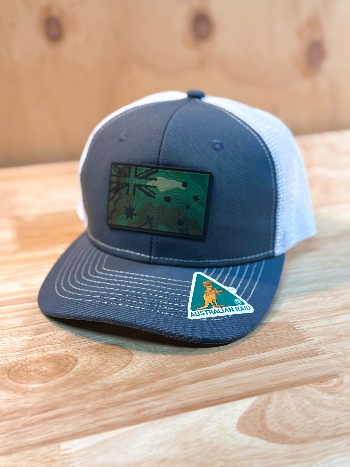 Grey on White Trucker Hat - ANF Rugged Terrain
