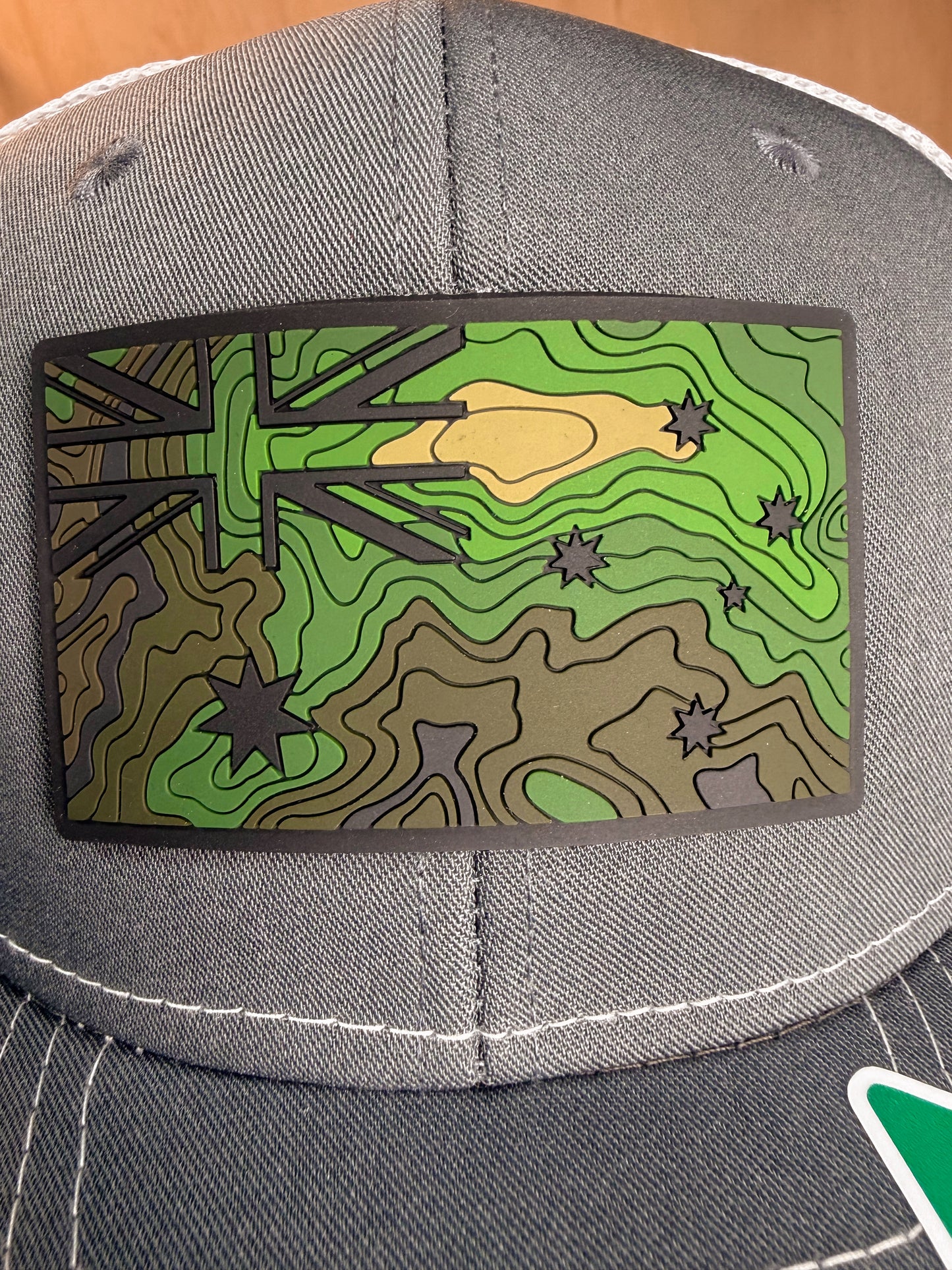Grey on White Trucker Hat - ANF Rugged Terrain
