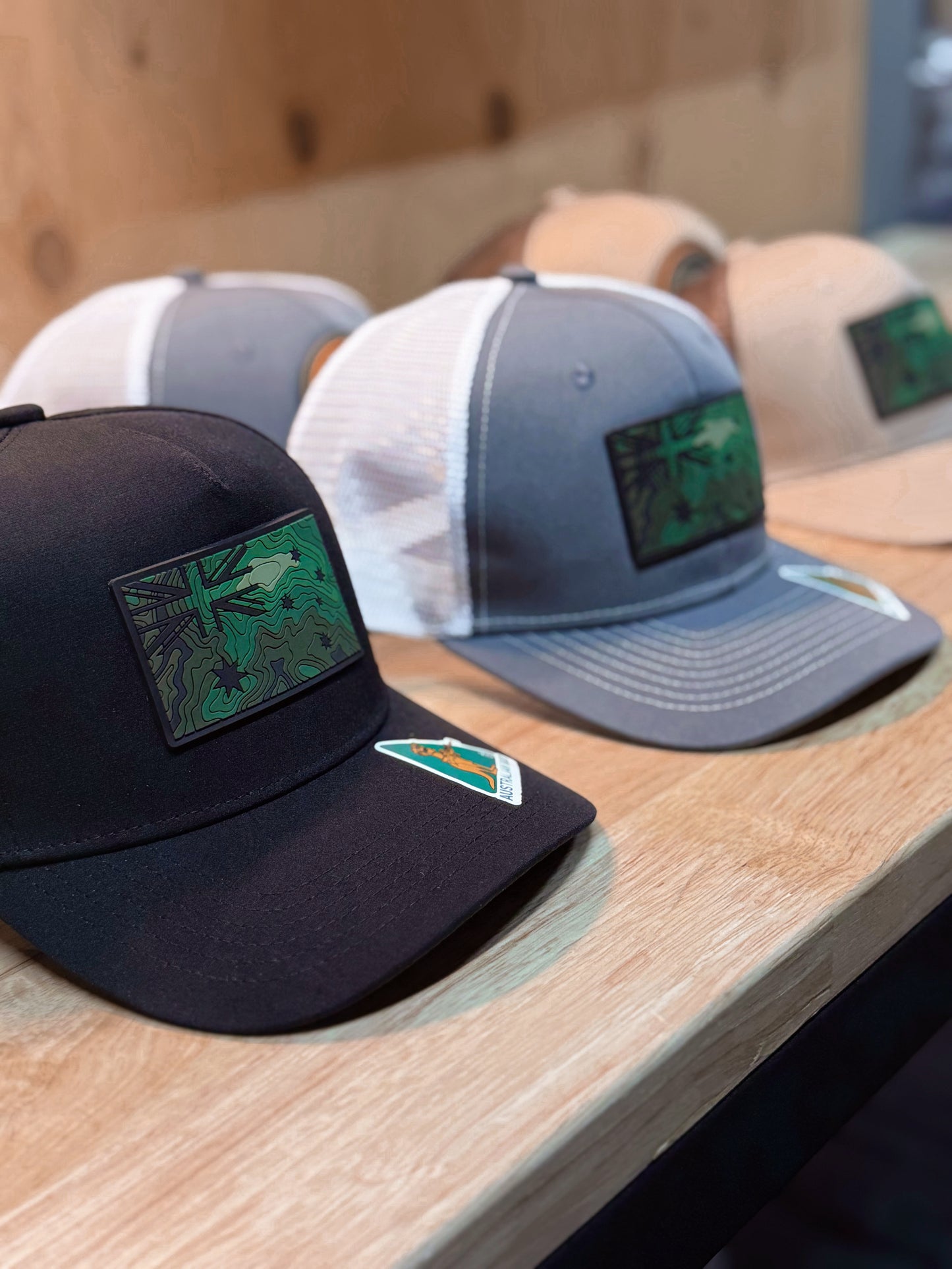 Black Cool Dry Snap Back Hat - ANF Rugged Terrain
