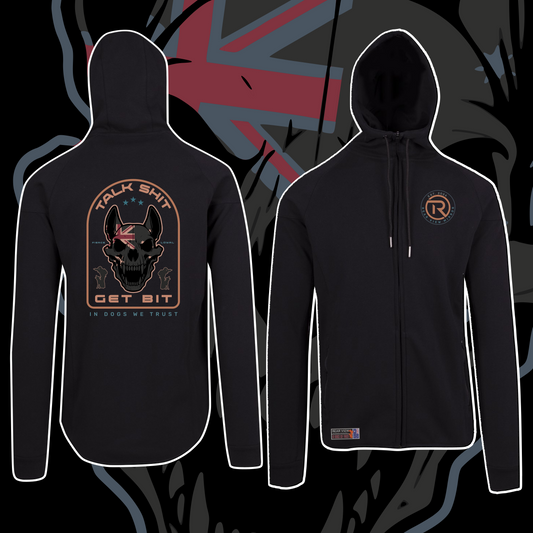 Talk Shit Get Bit - Polar Fleece Hoodie - Rear View Mirror Apparel