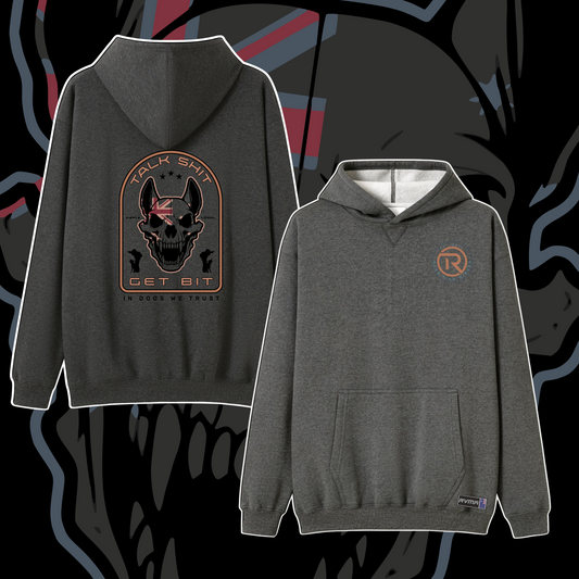 Talk Shit Get Bit - Pocket Hoodie - Rear View Mirror Apparel