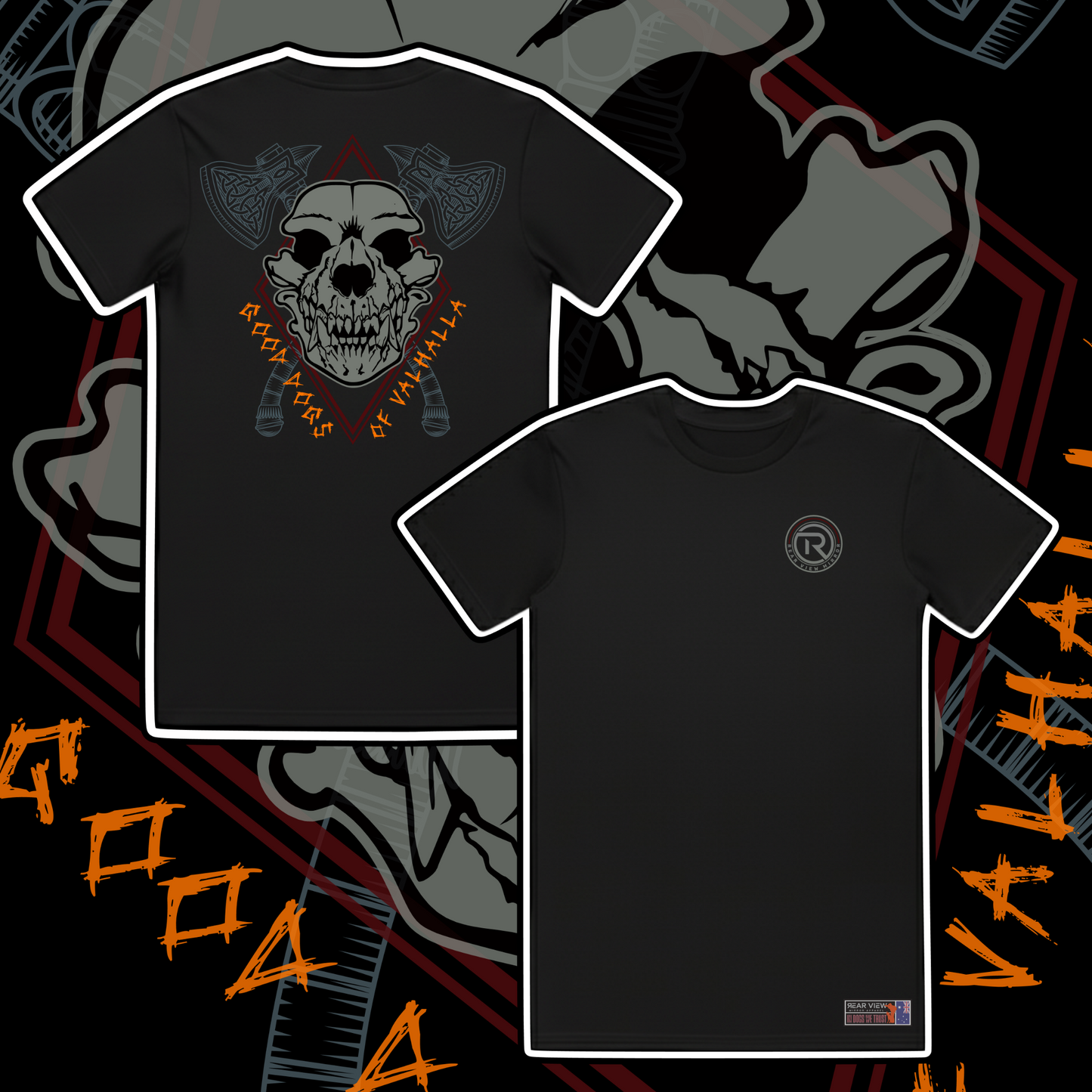 Good Dogs of Valhalla - Staple Tee - Rear View Mirror Apparel